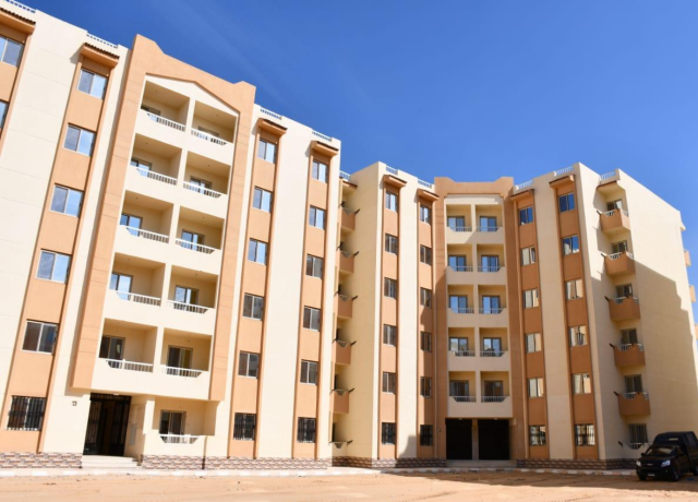 Design and implementation of 5 social housing buildings in Sheikh Zayed City, Gamasa